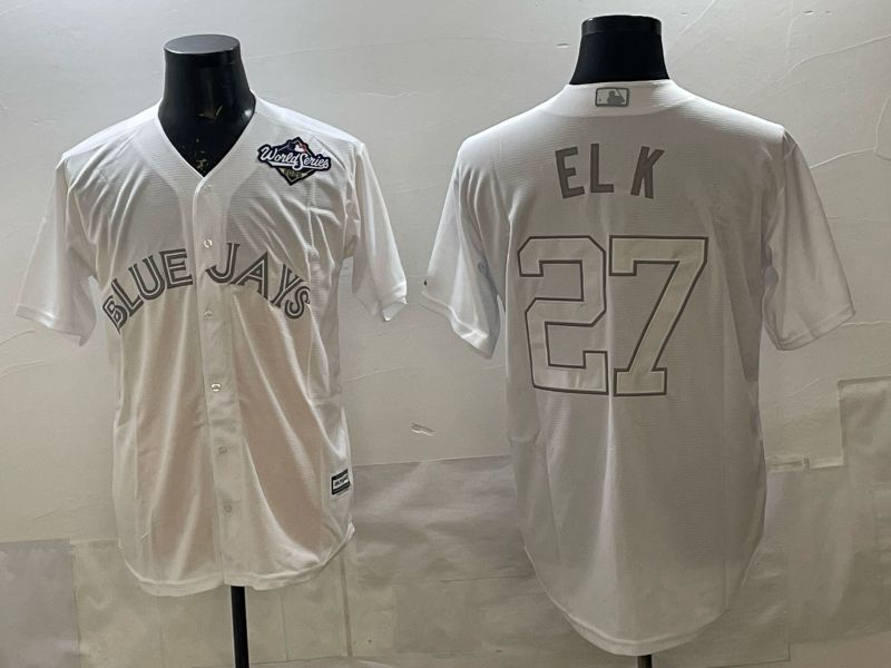 Men 2025 Toronto Blue Jays #27 El k White Game Nike MLB Jersey style 03->toronto blue jays->MLB Jersey